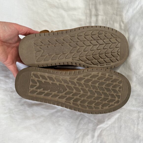 Koolaburra By UGG Womens Suede Shearling Lined Short Boots Size 7 Chestnut - Picture 9 of 12